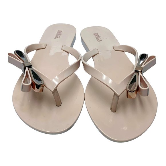MELISSA Harmonic Make A Wish Double Bow Thong Jelly‎ Sandals - Picture 3 of 12